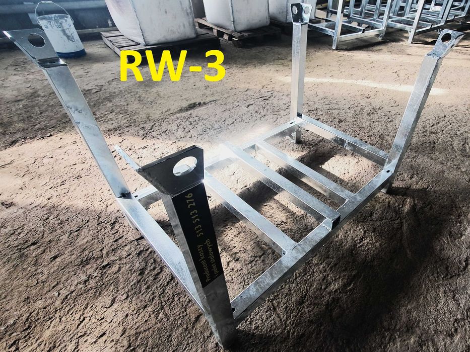 RW-3 Kosze siatkowe palety na stemple, trójnogi, głowice 120x80