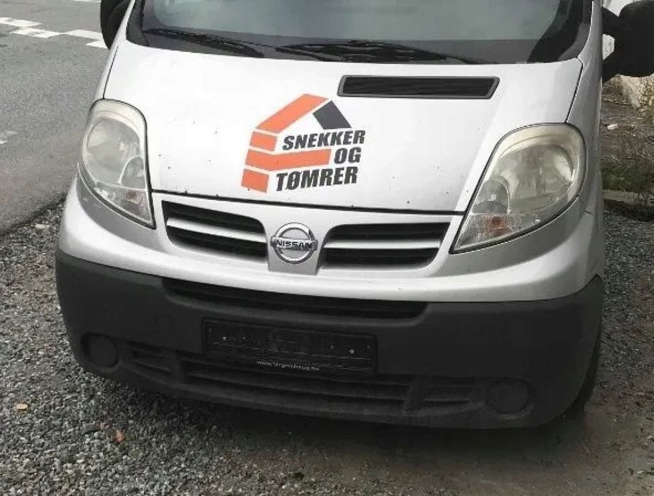 przód kompletny zderzak maska błotniki lampy nissan primastar