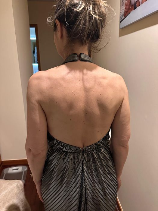 Vestido de cerimónia cor prata