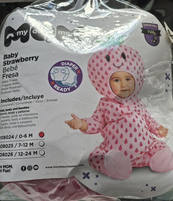 Disfarce Carnaval - Morango