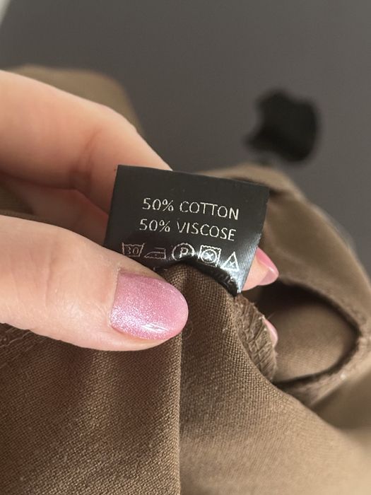 Брюки палаццо бавовняні коричневі DiaDia