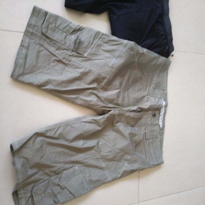 Rewelacyjne spodnie spodenki khaki na rower z wkładką żelową rozm S M