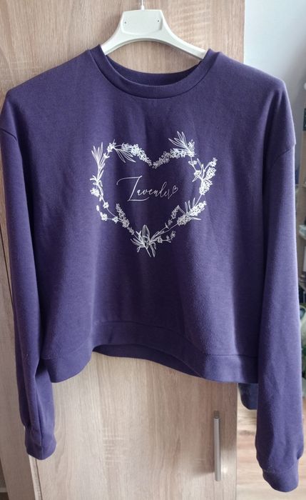 Krótka bluzka Sinsay Lavender XL