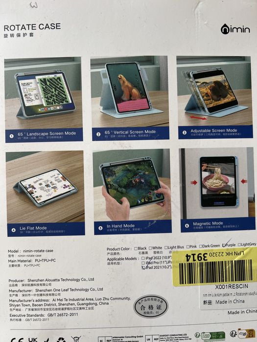 Etui rotacyjne z klapką apple ipad 10.2 2021