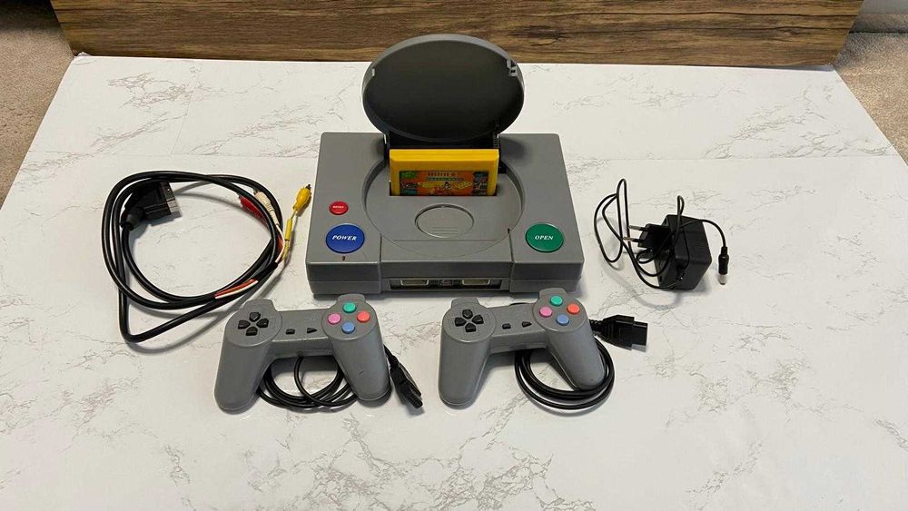 Consola retro com jogos