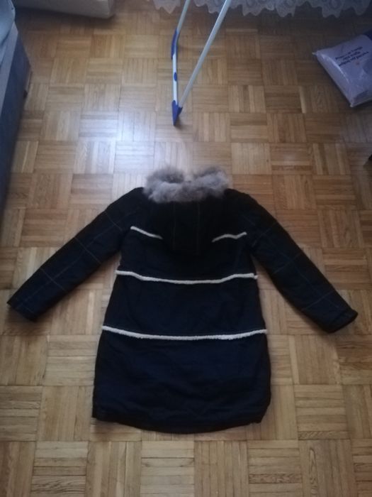 Nowa Kurtka długi płaszcz zimowy w r M/L