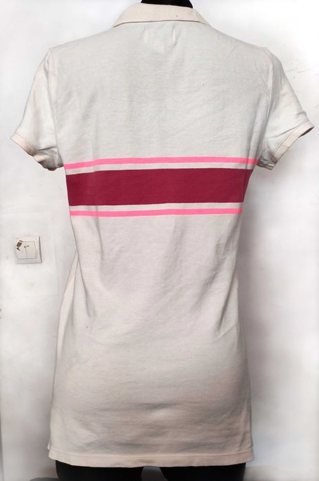 beżowa koszulka z kołnierzykiem polo damska r. 38 American Eagle