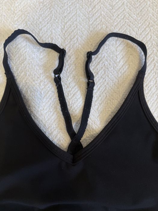 Czarny biustonosz sportowy S