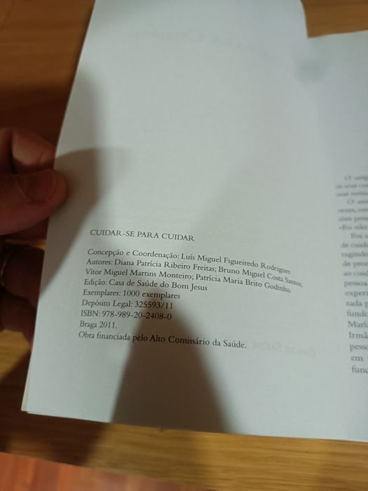 Vendo Livro cuidar-se para cuidar