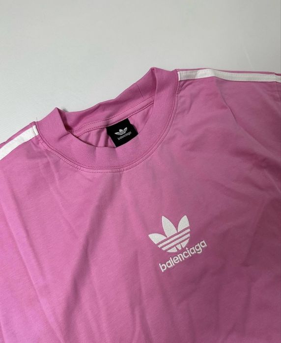 Balenciaga adidas pink t-shirt tee