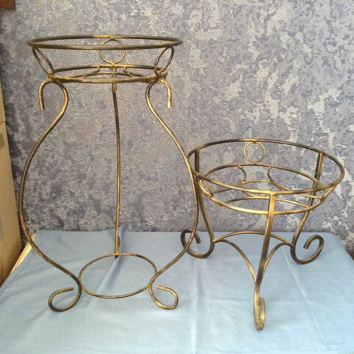 Подставка для растений кованная 62 см цвет бронза