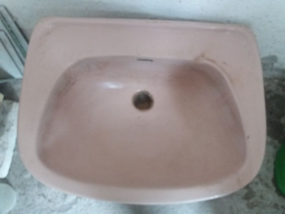 Zlew umywalka  kolor pudrowy