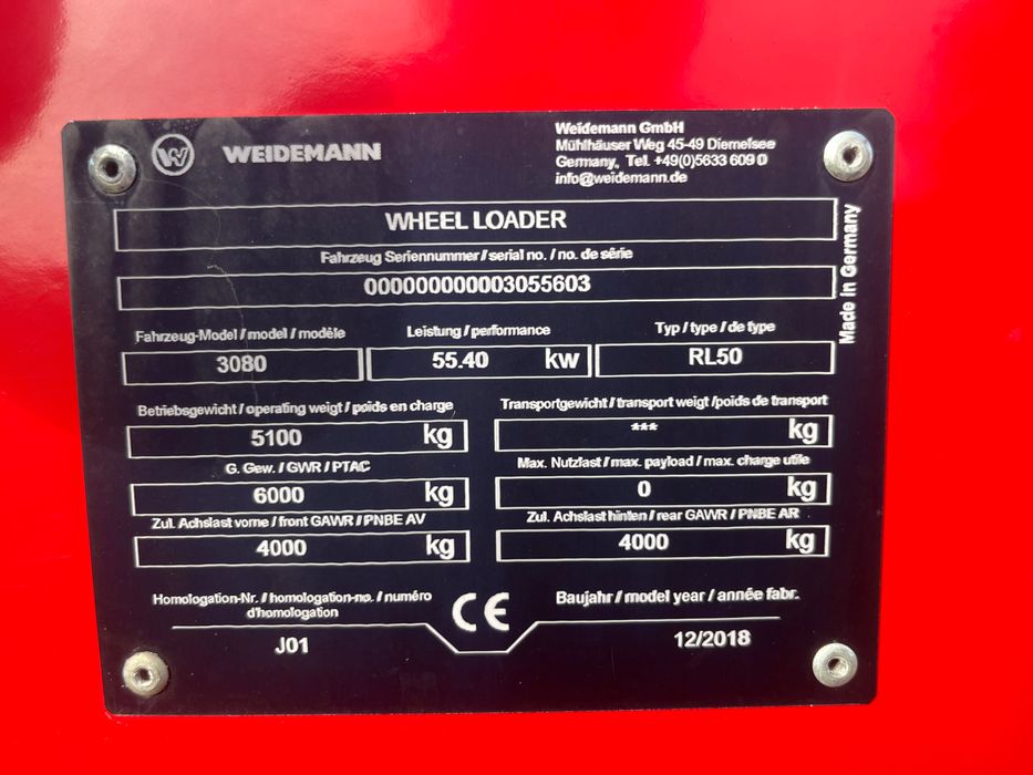 Ładowarka Widemann 3080 z Niemiec