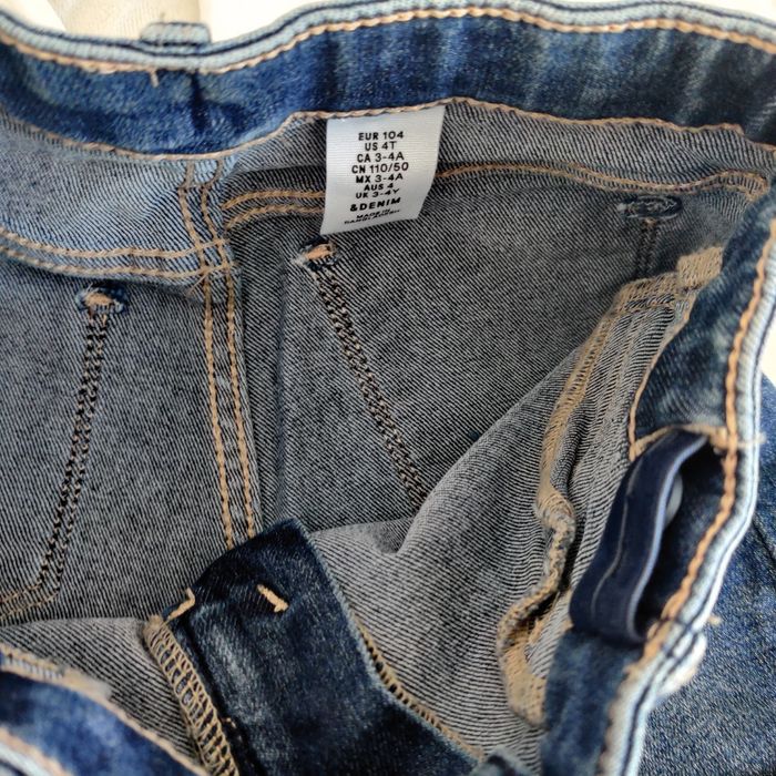 Spodenki jeansowe krótkie koszulki hm cool club r.104