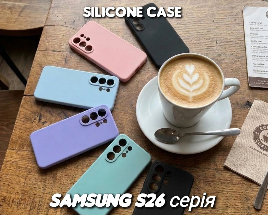 Чехол Silicone Case силиконовый на Samsung S26 Ultra  софт тач мягкий качественный чохол м'який силіконовий якісний