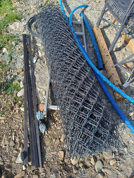 Siatka ogrodzeniowa 150 10 metrów powlekana antracyt cały komplet