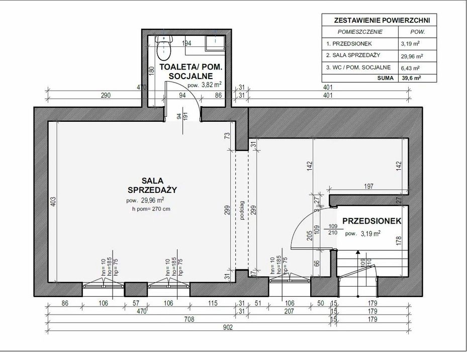 Na sprzedaż atrakcyjna nieruchomość o powierzchni 39,6 m², centrum