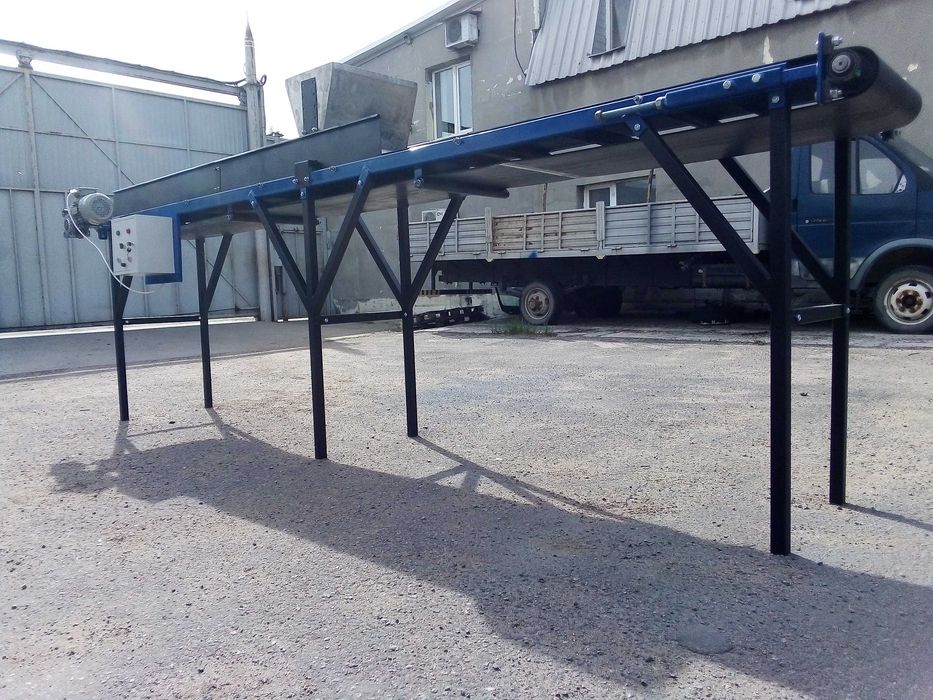 Стрічковий транспортер. Ленточный конвейер прямой, наклонный ГСК-400х6