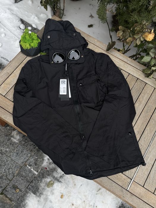 Вітрівка C.P. Company з лінзами чоловіча чорна ветровка Сп Компани