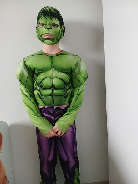 Strój na bal karnawałowy /balik /przebranie / kostium H&M Hulk 134/140