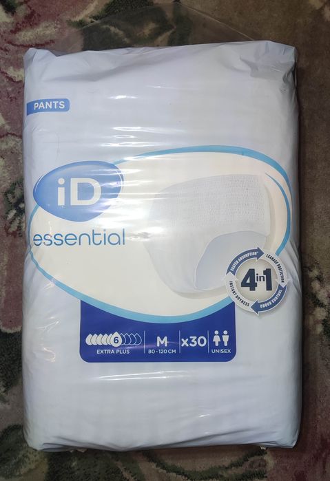 Подгузники-трусы для взрослых ID Essential Extra Plus, размер Medium (