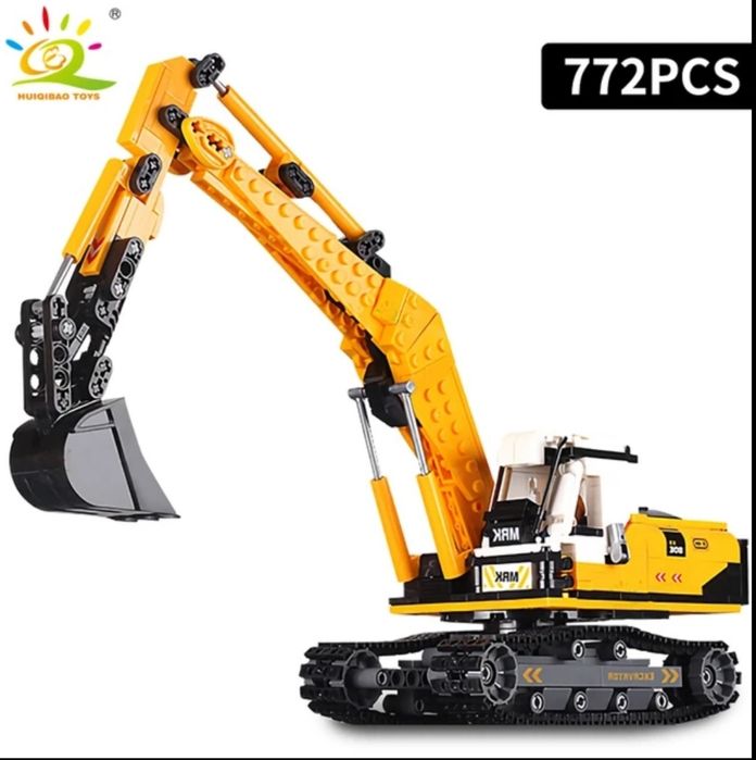 Конструктор экскаватор 772шт трактор бульдозер спецтехника Lego