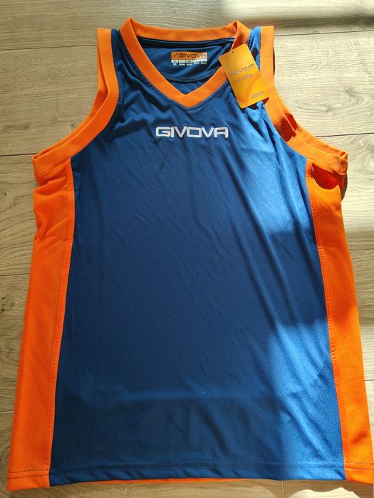 Komplet koszykarski Givova koszulka + spodenki granatowy dla chłopca  męski do koszykówki sportowy S/M