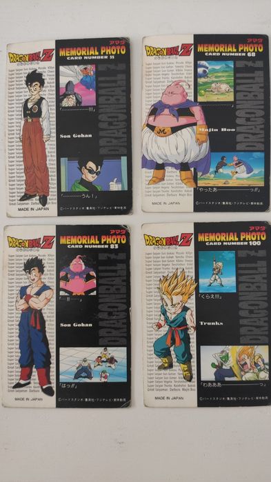 Cartões DragonBall Z