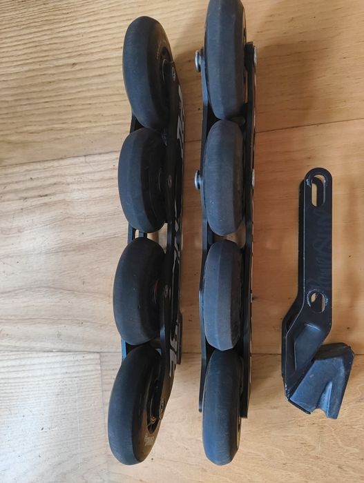 Szyny Powerslide 4x80 mm ssm 243mm koła spinnery lozyska