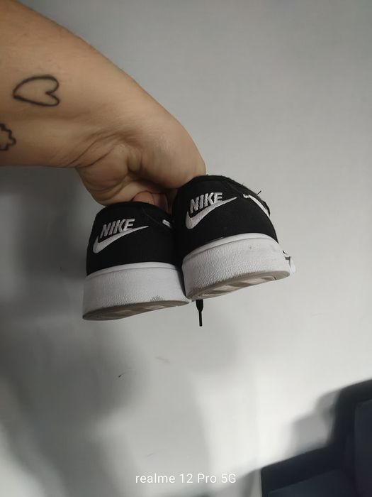 Trampki Nike czarno białe