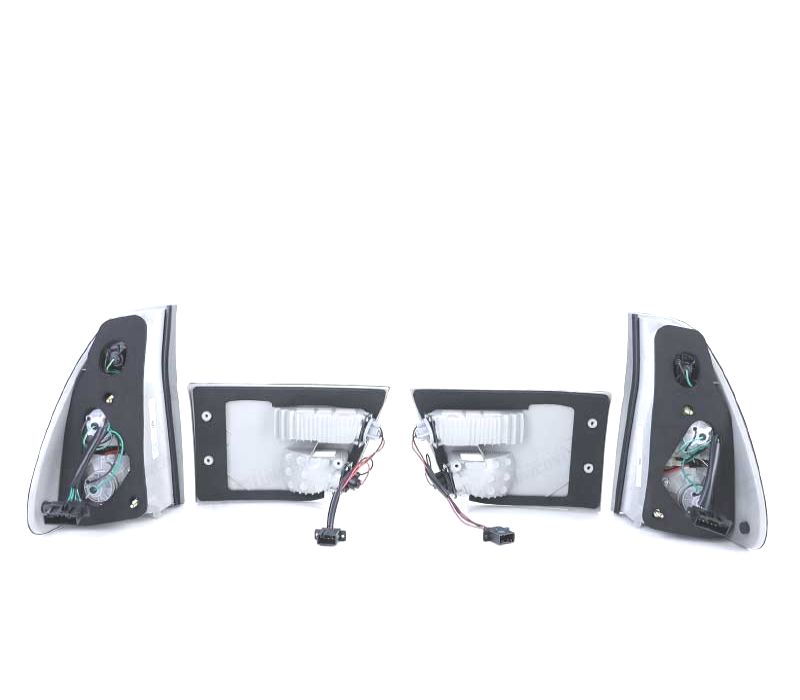 FAROLINS TRASEIROS LED BMW X5 99-03 CROMADO ESCURECIDOS