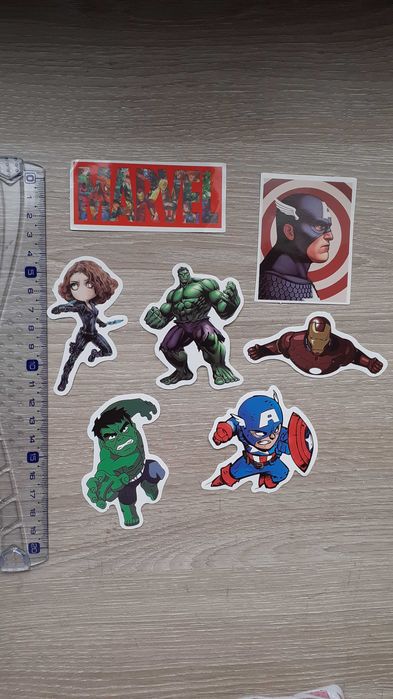 Stickers super heróis marvel, DC, X-men