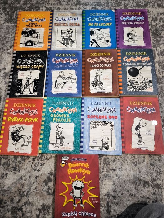 Książki Dziennik Cwaniaczka Jeff Kinney - zestaw 12 książek