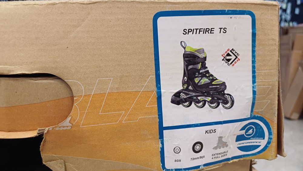 Дитячі ролики Rollerblade Spitfire TS розмір 28-32 + комплект захисту