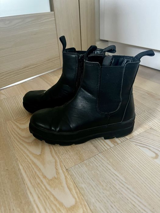Lekko ocieplane botki buty przejściowe dziewczęce H&M rozm 32