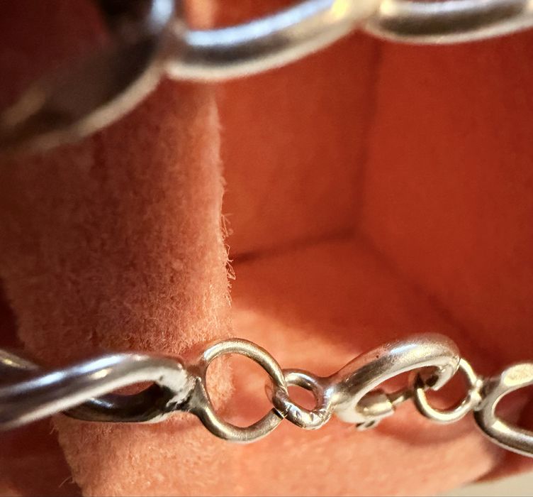 Pulseira de prata- unisexo