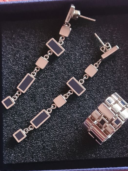 Anel e brincos Swatch