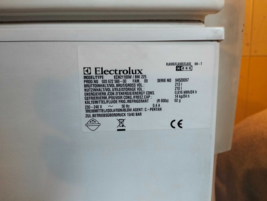 Zamrażalka Elektrolux 213 litrów