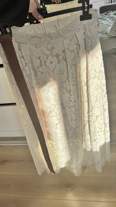 Спідниця мереживна кружевна з пояском