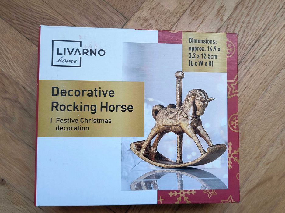 Ozdoba świąteczna Boże Narodzenie Koń na biegunach