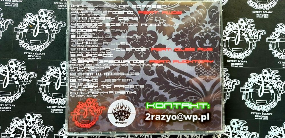 (Hip-hop) ,2razyo -Na patencie (CD) , 2015