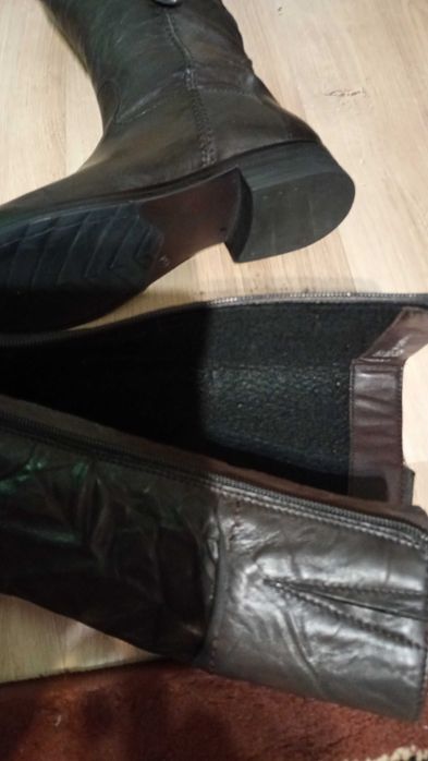 Okazja! nowe kozaki damskie 100% skóra, duży rozmiar