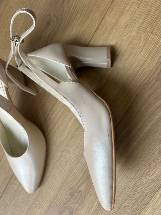 Czółenka ślubne lub nie. Butdam Milla ecru 24.5cm