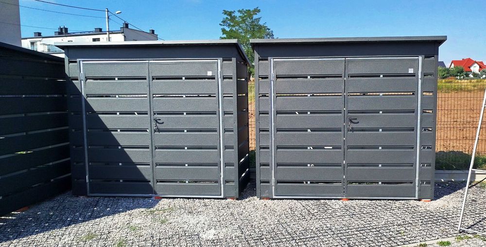 Drewnopodobna Wiata Śmietnikowa PANELOWA