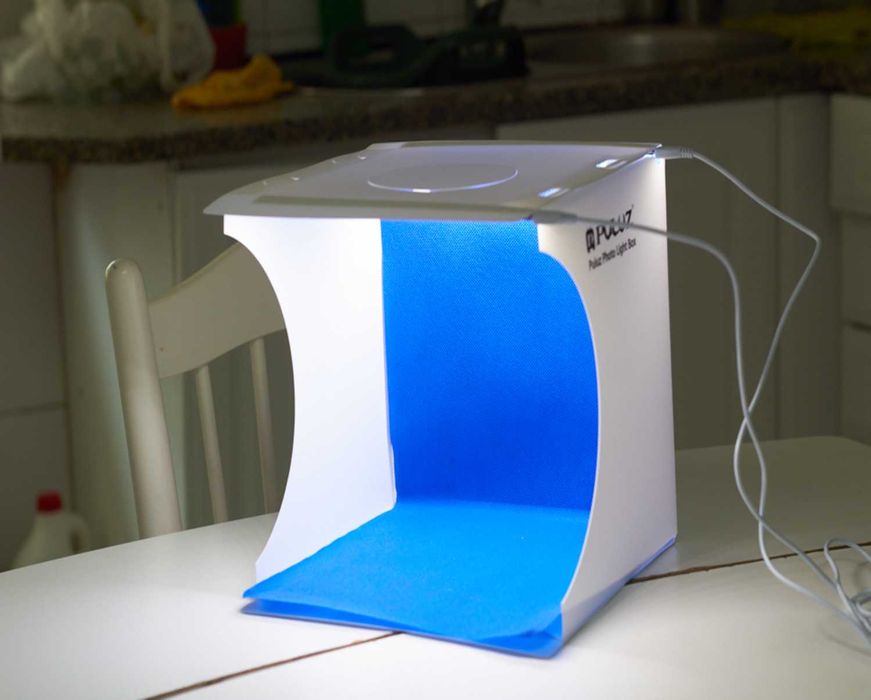 Portable Mini Photo Studio – Dual LED Bar – 6 Background Backdrops64738463316739121