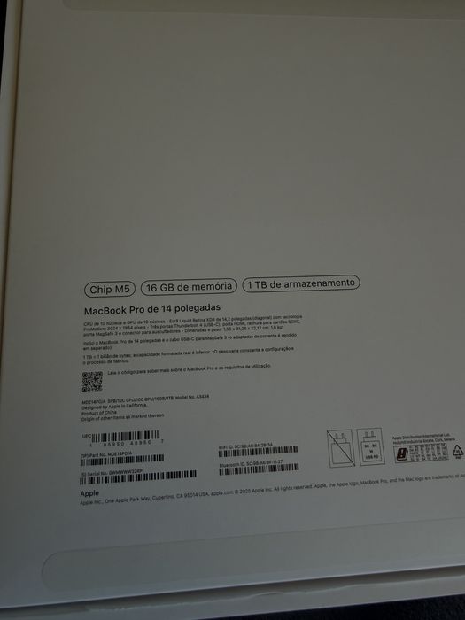 Macbook Pro M5 16 Gb 1TB como novo