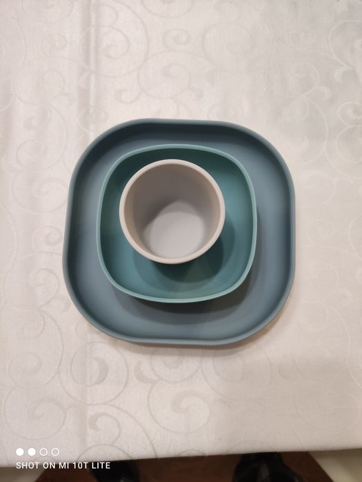 2 Conjuntos de refeição para bebé em silicone