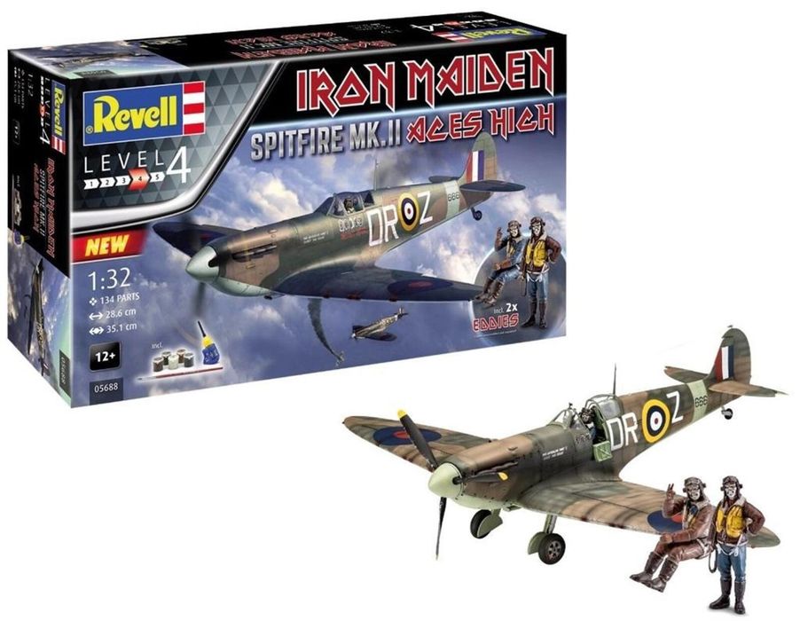 Zestaw upominkowy Spitfire Mk.II Aces High Iron. Revell oprawa: pude