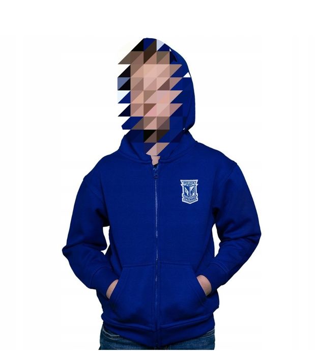 Bluza rozpinana dziecięca LECH POZNAŃ oryginał, rozmiar 140 cm