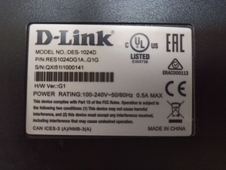 Коммутатор D-Link DES-1024D